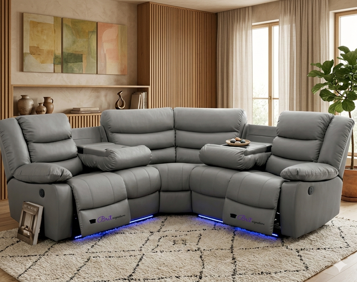 Sorrento Fabric Electric Recliner Sofa