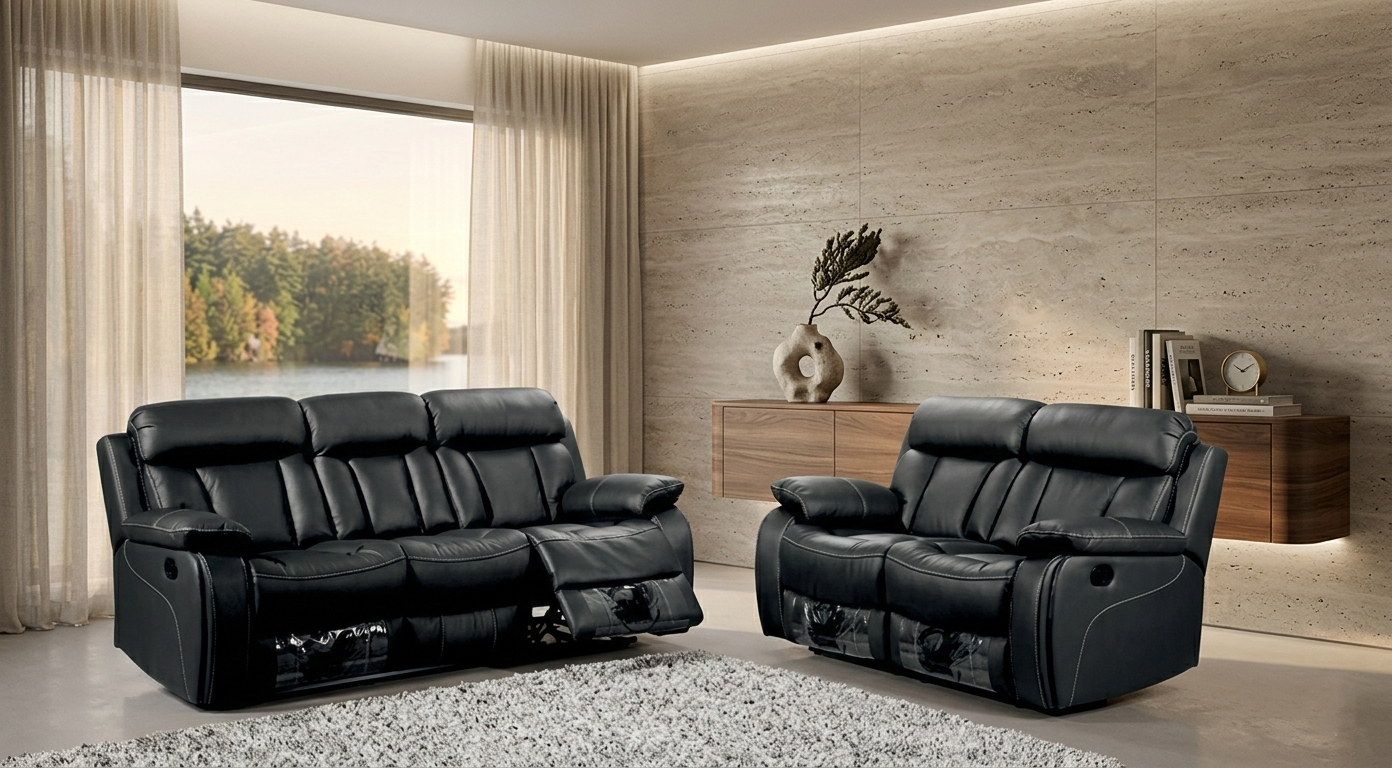 Vancouver Leather Recliner Sofa