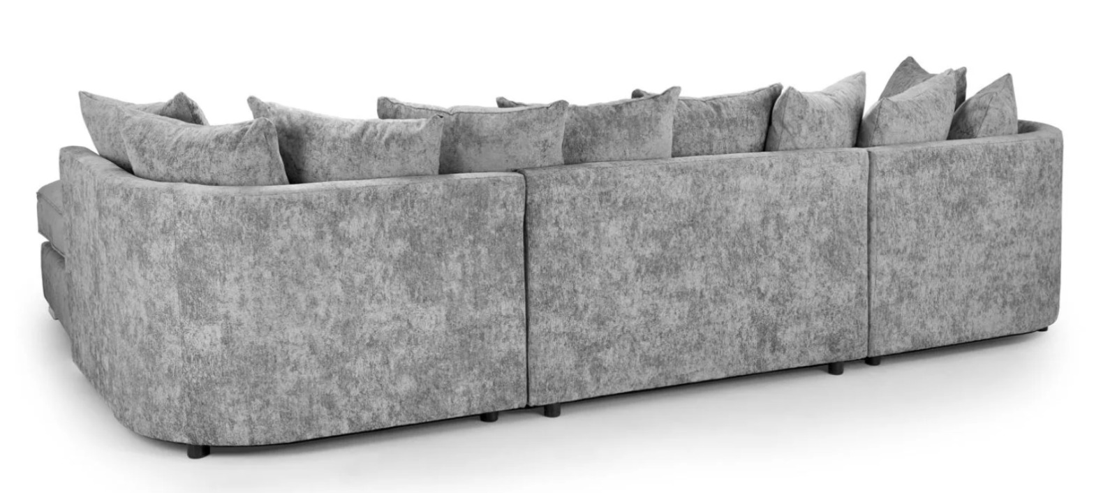 Bishop Scatterback Sofa Platinum U Shape Corner