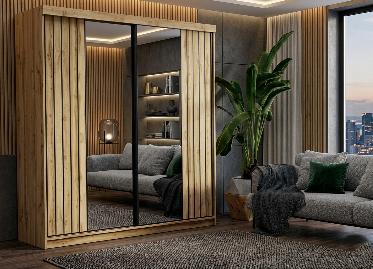 Molli Sliding Mirror Wardrobe