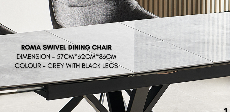 Roma Swivel Dining Chair