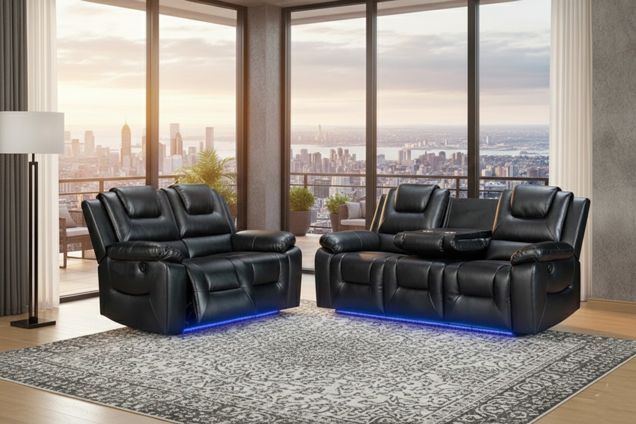 Vancouver 3+2 Seater Electric Recliner Sofa Set
