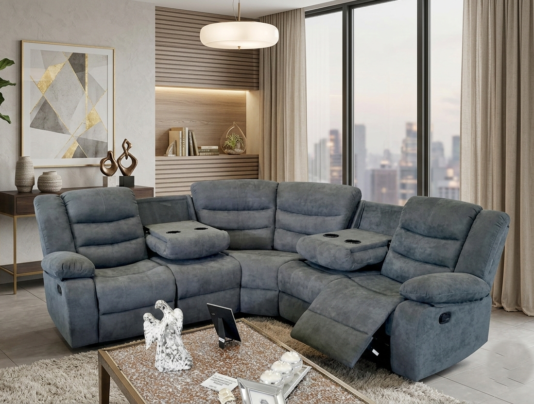 Sorrento Fabric Recliner Sofa