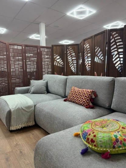 Luma Grey U Shape Corner Sofa Bed with Storage